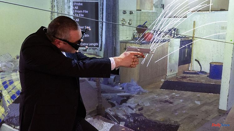 Baden-Württemberg: Presentation of the virtual crime scene inspection with VR glasses