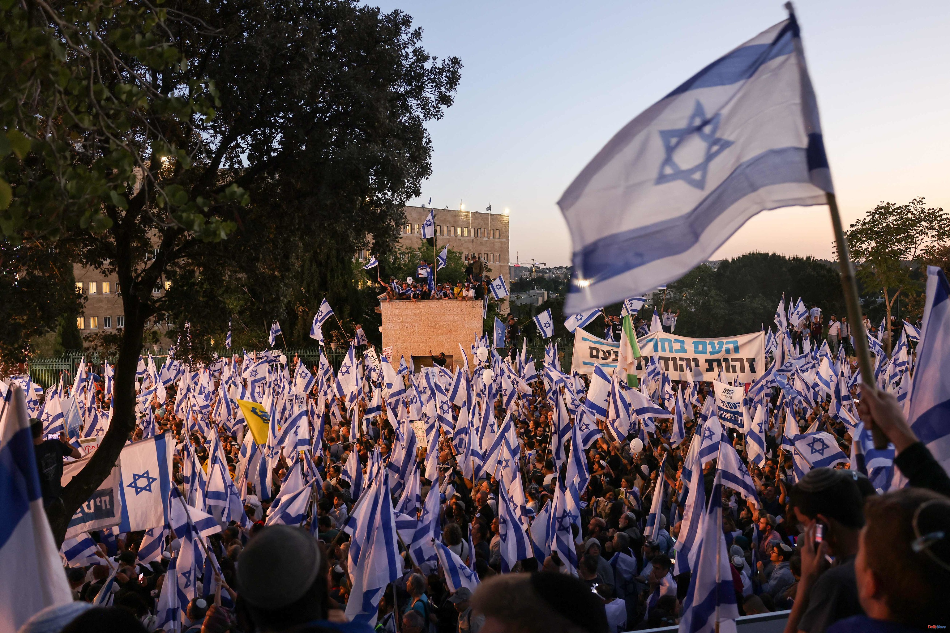 Middle East Massive right-wing demonstration in favor of judicial reform in Israel