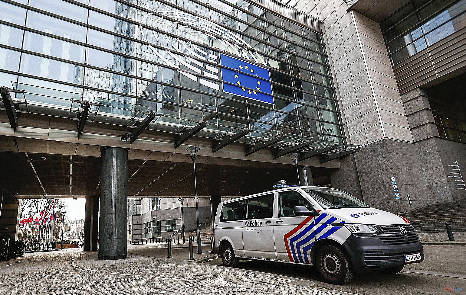 Belgium Police search the offices of the European People's Party in Brussels