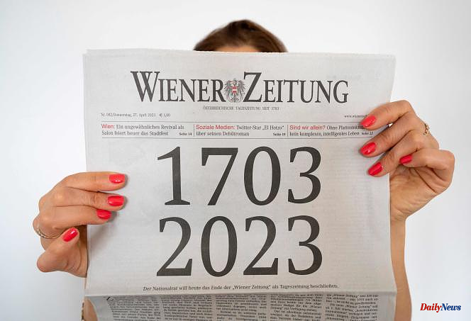 The Viennese newspaper "Wiener Zeitung" will disappear after more than 300 years of existence