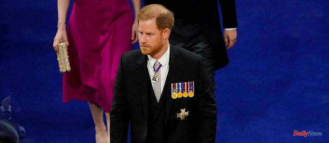 Coronation of Charles III: Prince Harry on the sidelines during the ceremony