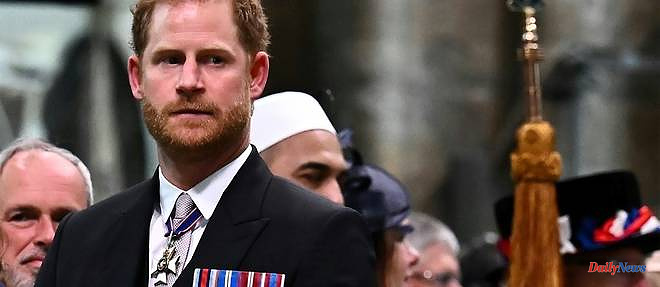 Prince Harry, discreetly at Westminster Abbey