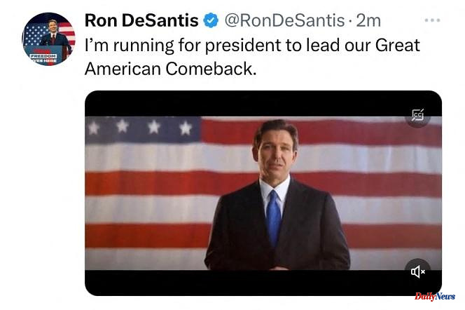 Ron DeSantis announces his candidacy for the 2024 US presidential election, amid technical problems