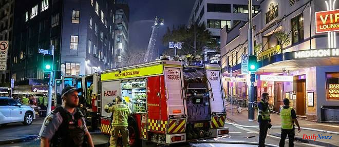 Sydney: spectacular fire in the center of Sydney