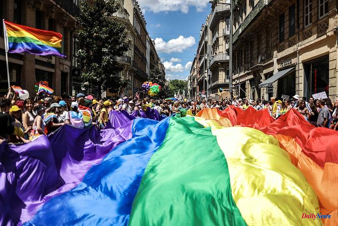 For the Pride March, thousands of people parade in several cities in France