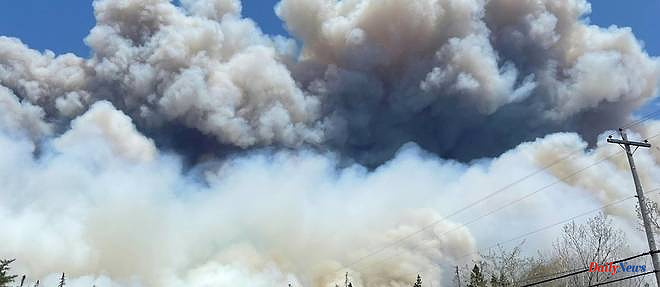 Heat wave and fires in eastern Canada