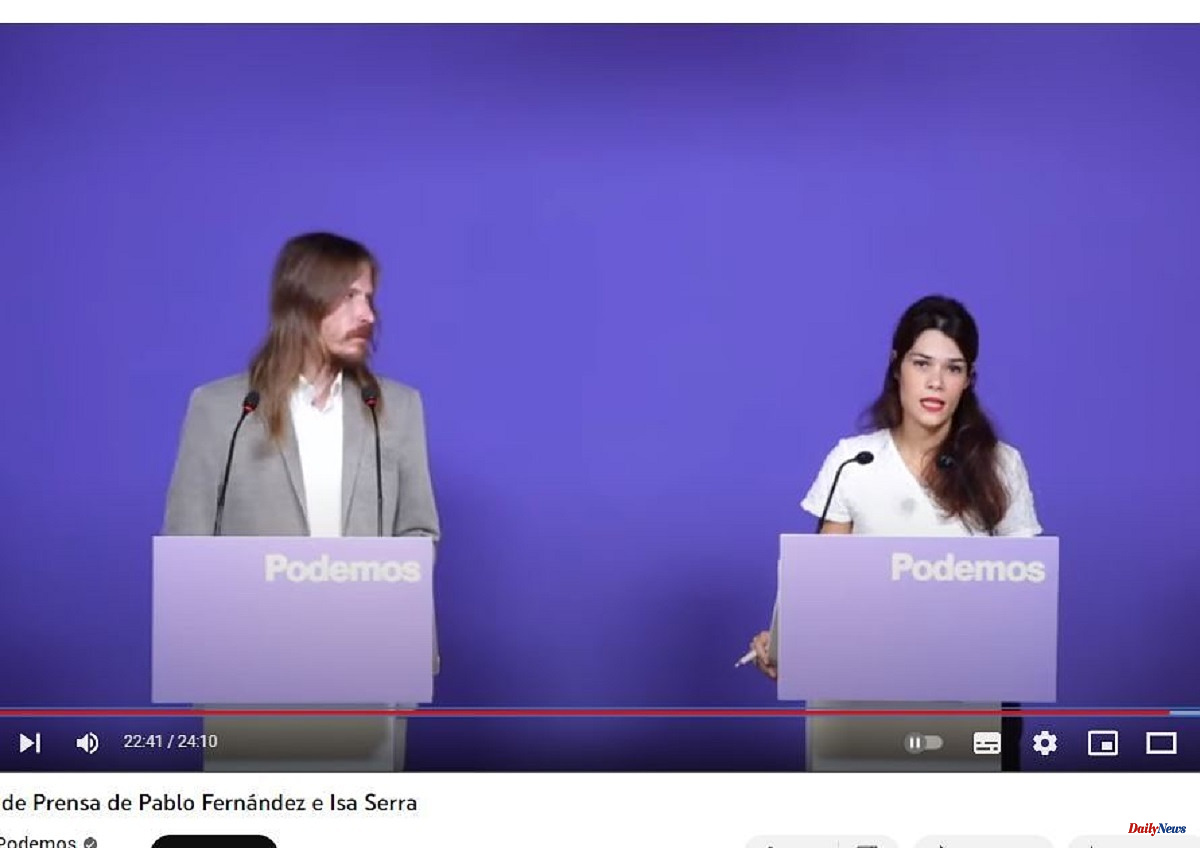 Politics The competition between Sumar and Podemos empties the 'purple' press room of journalists