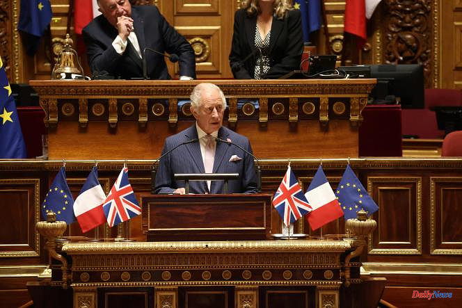 Charles III pleads before the Senate for a new “Entente Cordiale” on the climate and praises the Franco-British relationship