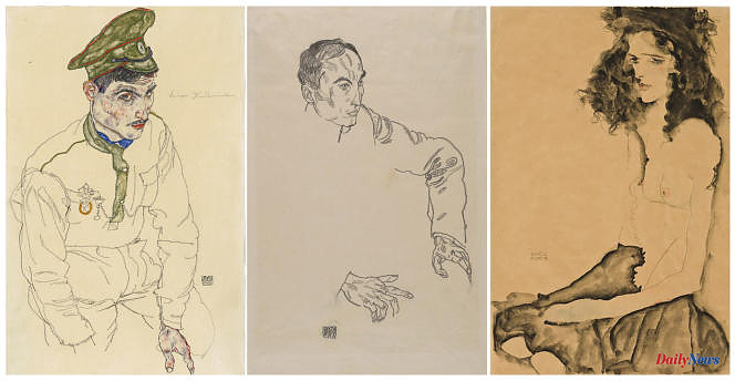Three works by Egon Schiele suspected of having been stolen by the Nazis seized from American museums