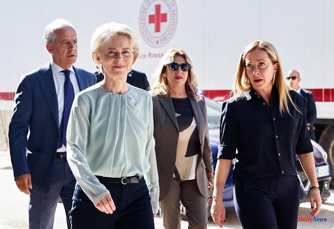 Lampedusa: Ursula von der Leyen and Giorgia Meloni visiting the island