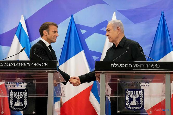 Emmanuel Macron proposes to Benyamin Netanyahu that the coalition against IS “can also fight against Hamas”