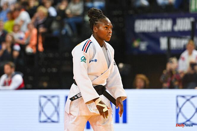 Clarisse Agbegnenou, beaten in the quarter-finals, will not be crowned European judo champion
