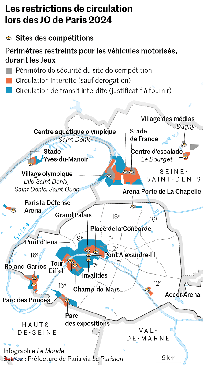 Paris 2024: everything you need to know about traffic conditions during the Olympic Games