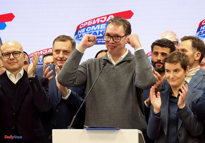 Serbia: President Vucic claims victory for his party in the legislative elections, final results expected Monday evening