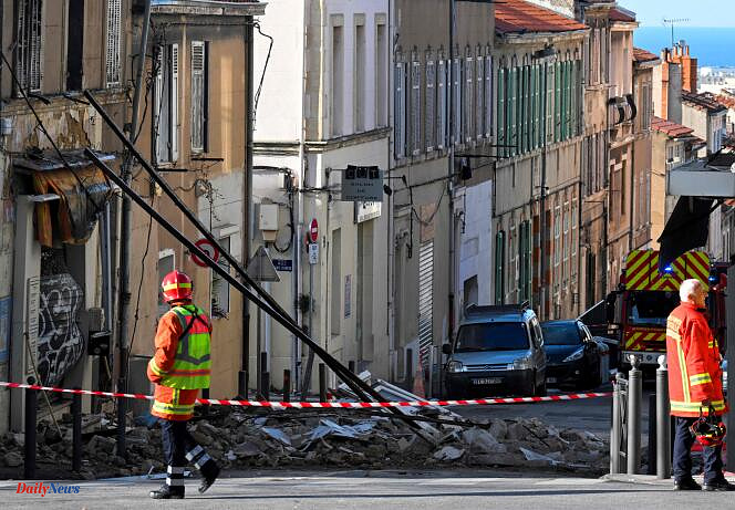 In Marseille, seven lightly injured after the partial collapse of a building