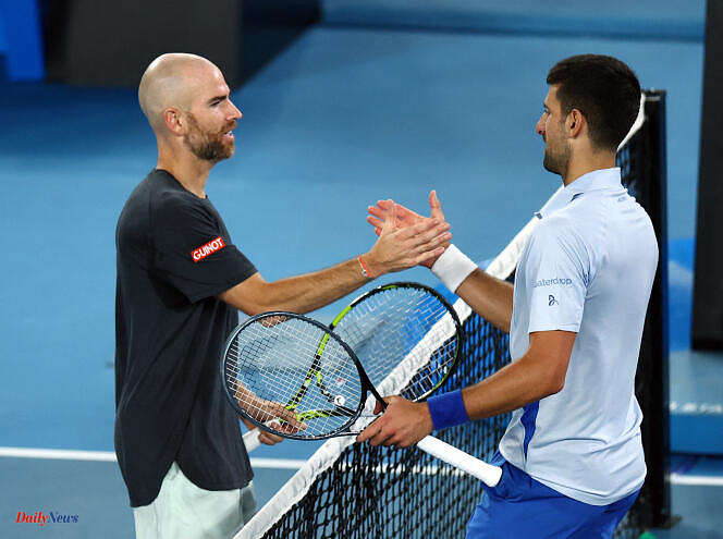Tennis: Adrian Mannarino loses to Novak Djokovic at the Australian Open
