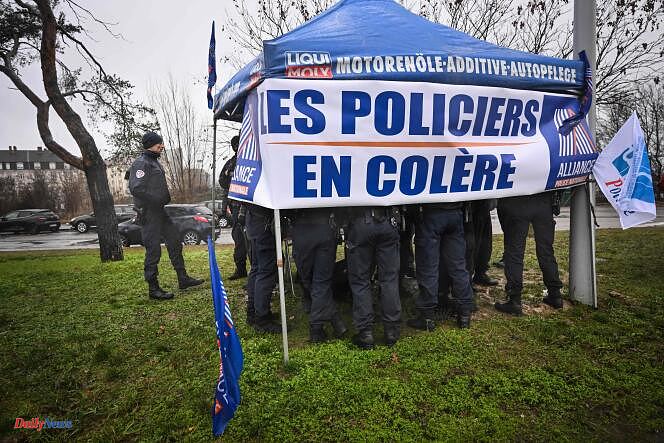 Paris 2024: police officers demonstrate against the conditions of their mobilization at the Olympic Games