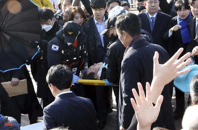 South Korea: opposition leader stabbed in the neck in front of journalists