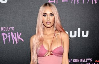 Blonde hair, pink highlights: Megan Fox presents the new Barbie look