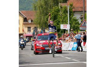 Cycling. Max Van der Meulen is the Classique des Alpes Juniors Champion