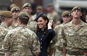 Day at the British Army: Duchess Kate in camouflage is reminiscent of Diana