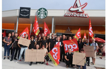 Drome. Autogrill workers on strike to demand a raise in their salaries