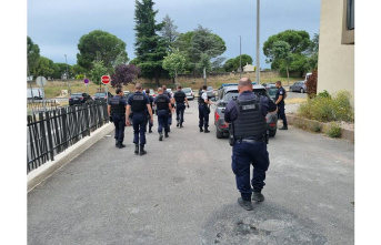 Vaucluse. Pous-du-Plan: A policeman is taken to task by Carpentras