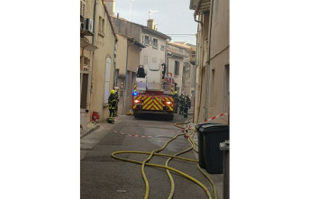 Drome. Chabeuil's city centre fire: delicate intervention by the firefighters