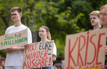 Thuringia: Students demonstrate against savings at the University of Erfurt