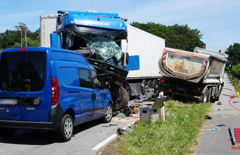 Saxony: Three injured after two trucks collided in Zittau
