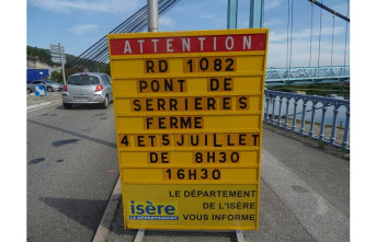 Ardeche | Isere. Two days of works closed the bridge connecting Sablons and Serrieres.