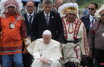"I beg your forgiveness": Pope Francis comes to Canada as a penitent