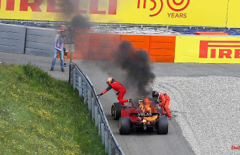 Tricky seconds in Spielberg: Sainz saves himself late from a burning Ferrari