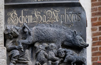 Image at the Wittenberg Church: Experts recommend removing the "Judensau" relief