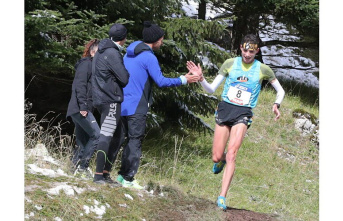 Mountain race. European champion of the Iserois Sylvain Cadachard