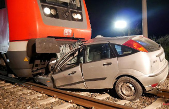 Baden-Württemberg: a fully occupied train caught a drunk car