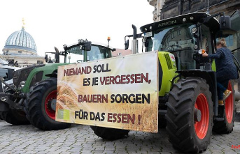 Saxony: Farmers' protest in Saxony against the EU fertilizer policy