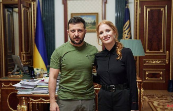 Meeting with President Zelenskyj: Jessica Chastain travels to Ukraine