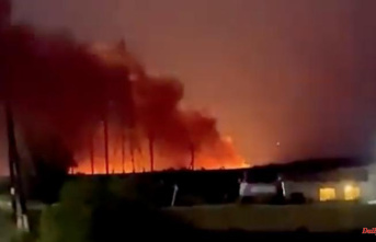 Cause still unclear: Ammunition depot in Russia is on fire