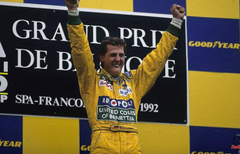 Brilliant Spa victory 30 years ago: Schumacher conquered Formula 1 with a tire trick