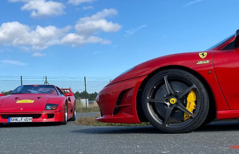 F40 and Scuderia Spider 16M: With two longing Ferraris on the road