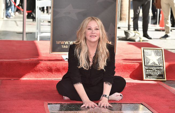 For the Walk of Fame honor: Christina Applegate appears barefoot