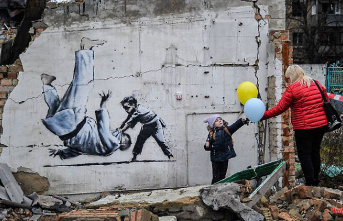 "Making of" the artworks: Banksy gives a rare insight from Ukraine