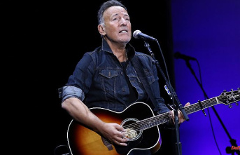 Rock on and on and on...: Springsteen keeps going until he falls off the stage