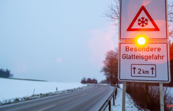 Hesse: Significant danger of black ice at the start of the new week