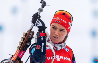 Other Germans knocked off: Herrmann-Wick made it onto the podium despite making mistakes