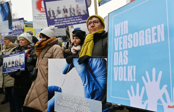 Thuringia: Hundreds of doctors and pharmacists protest in front of the state parliament