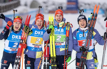 Back on the podium: New German biathlon relay can celebrate again