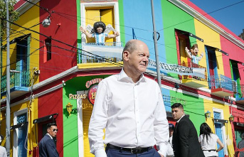 "The world will be a better one": Scholz flourishes in La Boca