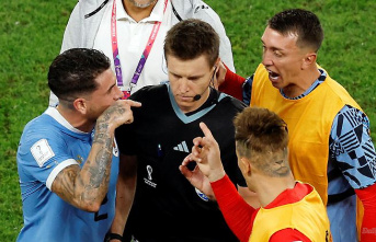 Uruguay's soccer bully: World Cup player suspended after attacking German referee